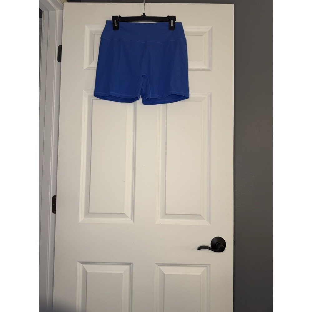 Unbranded 2 Piece Activewear Bra Biker Shorts Xl Blue Nwot - Picture 3 of 4